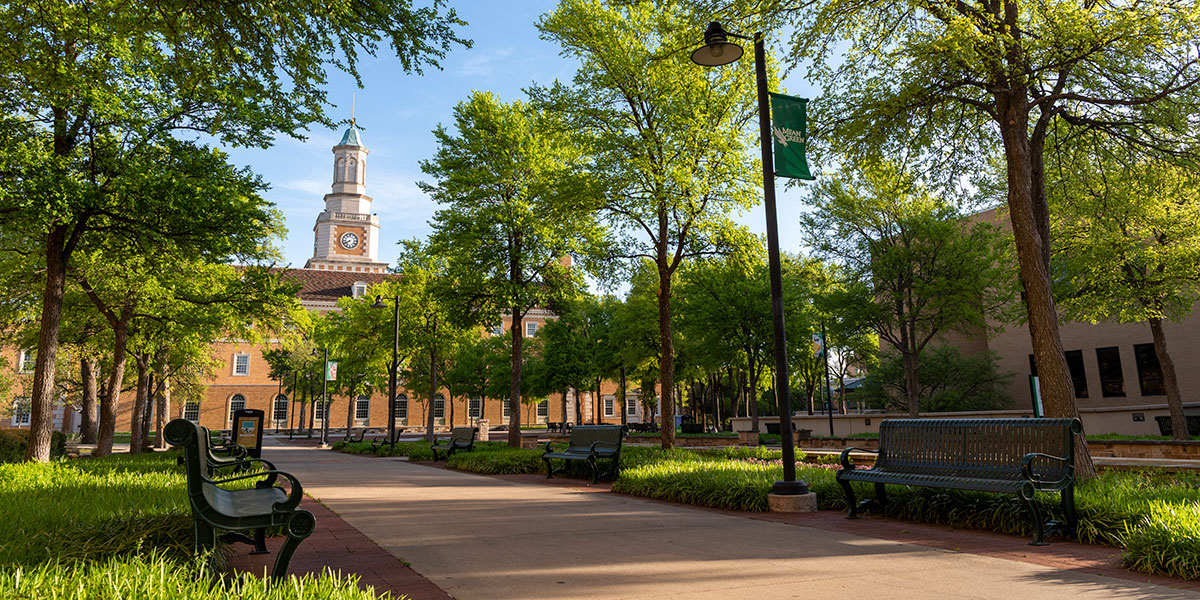 Library Mall at UNT Denton