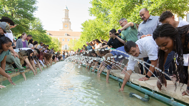 UNT Ring Ceremony and Eagle Ring Dive spring 2022