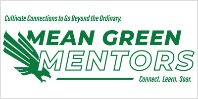 Mean Green Mentors logo with taglines