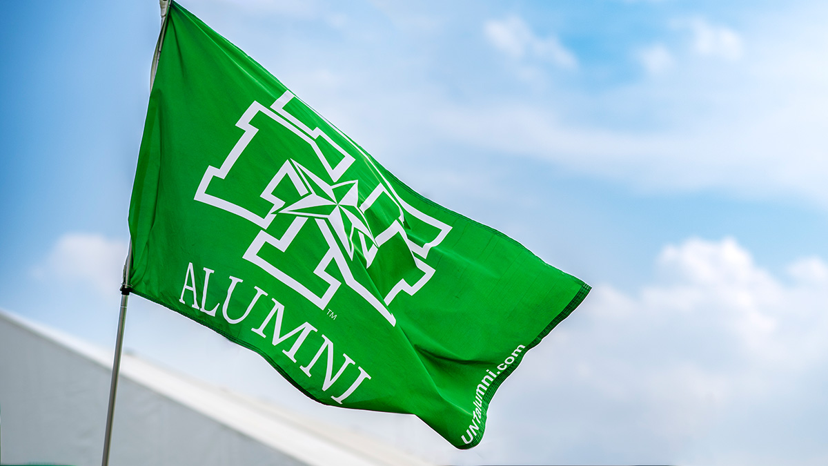 UNT alumni flag