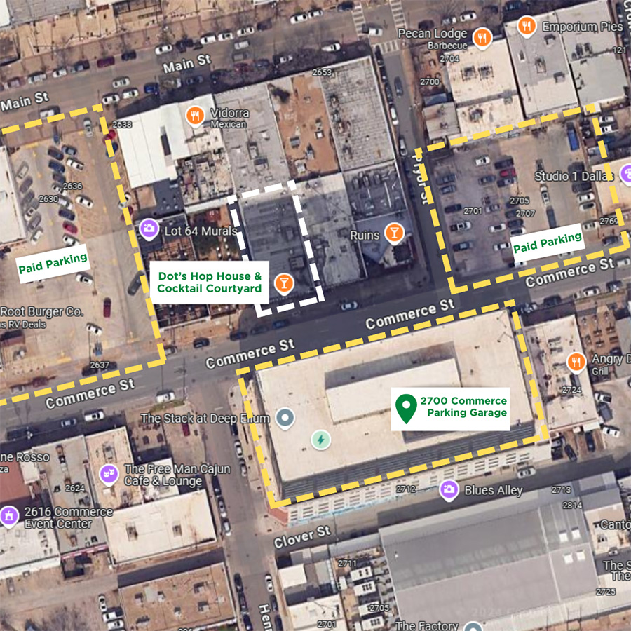 Dots Hop House parking map