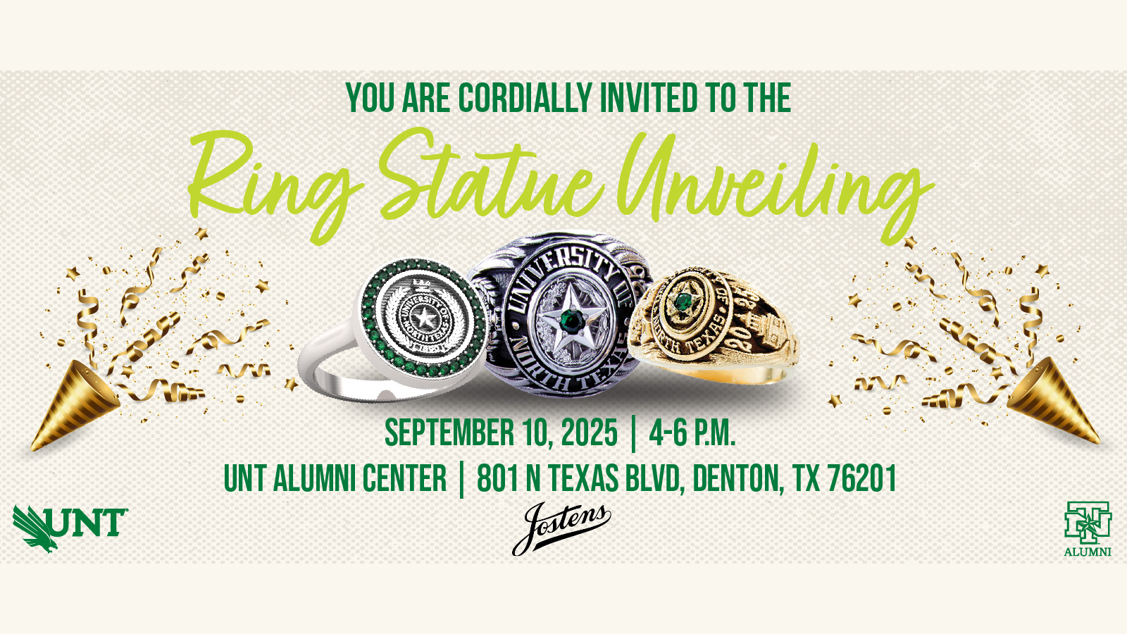 UNT Ring Statue Unveiling