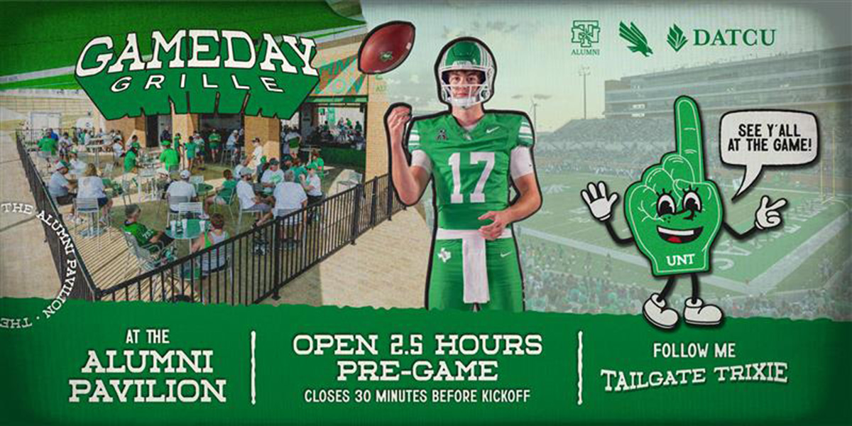 2025 GameDay Grille Tailgates at the UNT Alumni Pavilion