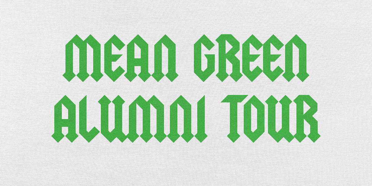 Mean Green Alumni Tour graphic