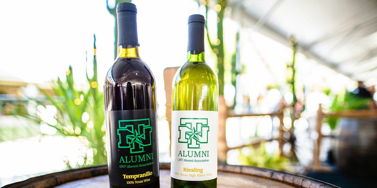 Bottles of UNT Wine